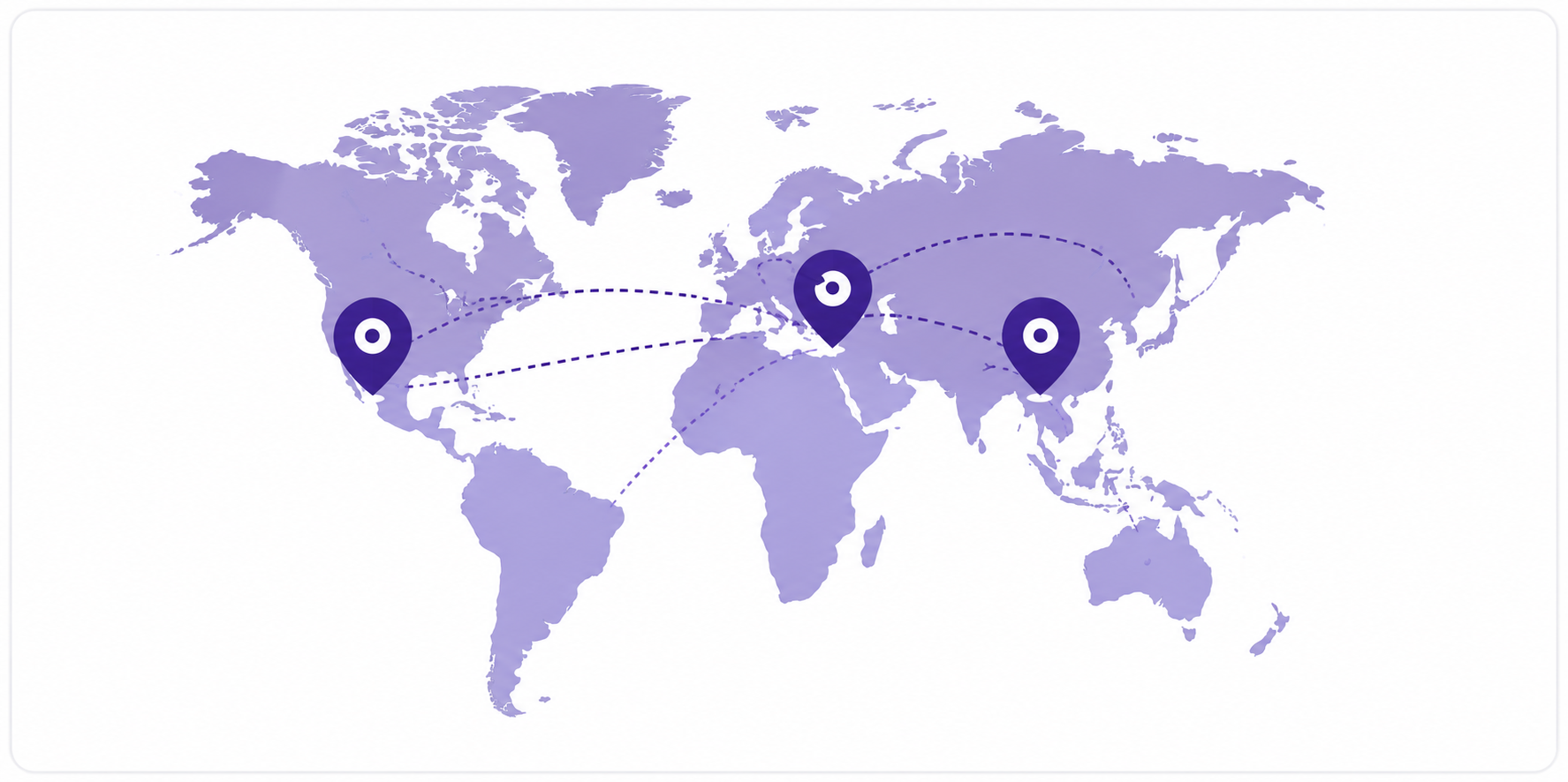 KB7 CARE global presence map